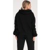 Černá dámská bavlněná mikina s kapucí