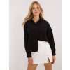 Černá dámská manšestrová oversize košile (Velikost XS)