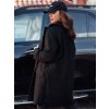 Černý dámský kabát BARALITE