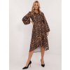 Dámské leopardí košilové šaty