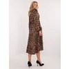 Dámské leopardí košilové šaty