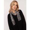Černý dámský oversize svetr s lesklou nití