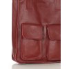 MARCO MAZZINI Červená shopper bag s kapsami (Velikost ONE SIZE)