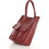 MARCO MAZZINI Červená shopper bag s kapsami (Velikost ONE SIZE)