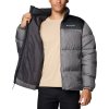 Šedo-černá pánská zimní prošívaná bunda Columbia Puffect III Jacket (Velikost L)