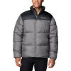 Šedo-černá pánská zimní prošívaná bunda Columbia Puffect III Jacket