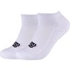 Bílé dámské ponožky Skechers 2PPK Basic Cushioned Sneaker Socks