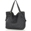 MARCO MAZZINI Černá velká taška shopper z tkané kůže