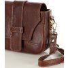 MAZZINI VERONA Hnědá kožená crossbody