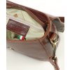 MAZZINI VERONA Hnědá kožená crossbody