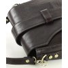 MAZZINI VERONA Tmavě hnědá kožená crossbody