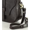 MAZZINI VERONA Tmavě hnědá kožená crossbody