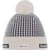 Smetanovo-černá pánská čepice Eisbar Flow OS Pompon MÜ RL SKA (Velikost ONE SIZE)