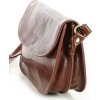 MARCO MAZZINI Hnědá elegantní crossbody kabelka
