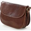 MARCO MAZZINI Hnědá elegantní crossbody kabelka