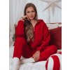 Červená dámská tepláková souprava s kapucí AMILIA PREMIUM