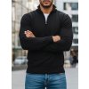 Pánský černý svetr se zipem