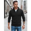 Pánský černý svetr se zipem