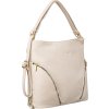 Smetanová elegantní dámská prostorná kabelka Rovicky