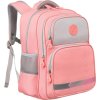 Dvoukomorový dívčí růžový školní batoh Peterson