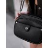 Černá dámská crossbody kabelka s odnímatelnou přední taštičkou