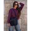 Černá dámská prostorná crossbody kabelka Rovicky