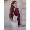 Šedá dámská crossbody kabelka s klopou Rovicky