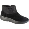 Černé semišové dámské kotníkové boty Skechers On-The-GO Encore - Winter Gleam