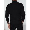 Černý pánský svetr s límcem