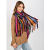 Barevná vzorovaná šála s třásněmi (Velikost ONE SIZE)