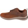 Hnědé kožené pánské tenisky Skechers Delson 3.0 - Glavine