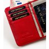 Peterson Červená střední kožená peněženka s monogramem Y449