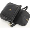 MARCO MAZZINI Černá dámská crossbody kabelka s klopou