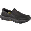 Černé kožené slip-on tenisky Skechers Respected - Calum