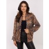 Semišová dámská mikina s leopardím vzorem
