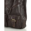 MARCO MAZZINI Tmavě hnědá kabelka s kapsami