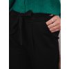 Elegantní dámské černé kalhoty s vysokým pasem ELEGANTIS