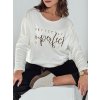 Bílé dámské oversize tričko s nápisem PERFSTYLE (Velikost ONE SIZE)
