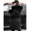 Černá dámská parka s kožíškem CHARMFUR