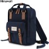 Himawari Tmavě modrý stylový batoh s přihrádkou na notebook (Velikost ONE SIZE)