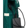 Peterson Tmavě zelený městský batoh pro maminku s madly na kočár