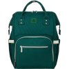 Peterson Tmavě zelený městský batoh pro maminku s madly na kočár