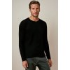 Černý stylový pánský svetr
