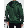 Pánská tmavě zelená mikina s kapucí