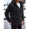 (Vel. 2XL) Černá zateplená pánská mikina (Velikost 2XL)