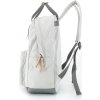 Himawari Světle šedý dámský batoh s praktickými kapsami