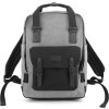 Himawari Prostorný šedo-černý batoh s kapsou na notebook