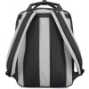 Himawari Prostorný šedo-černo-modrý batoh s kapsou na notebook