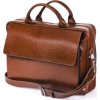 Kožená hnědá taška na notebook (Velikost ONE SIZE)