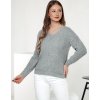 Světle šedý dámský svetr MONAVIA